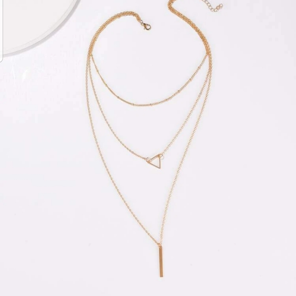 *Savannah* Layered Bar Necklace - Picture 4 of 4